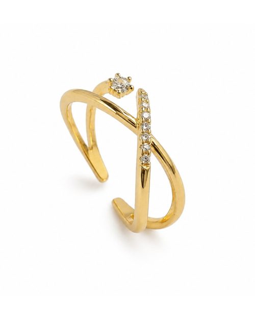 Crystal Infinity Ring-3 Crystal Infinity Ring
