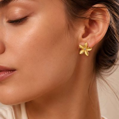 Golden Blossom Earrings-1 Golden Blossom Earrings