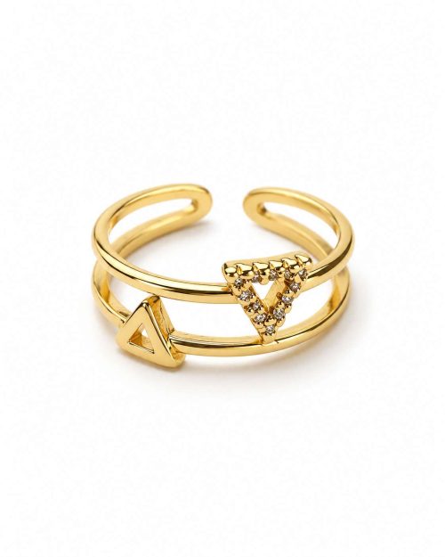 Golden Trinity Ring-2 Golden Trinity Ring