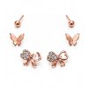Rose Gold Trio Stud Collection-3 Rose Gold Trio Stud Collection