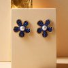Sapphire Bloom Earrings-1 Sapphire Bloom Earrings