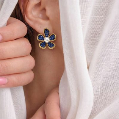 Sapphire Bloom Earrings-2 Sapphire Bloom Earrings